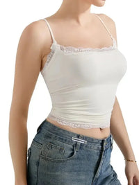 Lace Trim Cami Top - Update AvenueTrendsi1001001944396161001001944396161611cc8d - 8a65 - 4b11 - 9e96 - 60a5c8aed307 - Max - OriginWhite