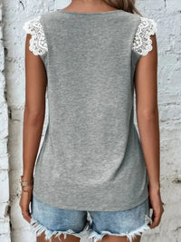 Lace Trim Cross - Front V - Neck Tank Top - Update AvenueTrendsi100100638471874100100638471874c447f422 - 7546 - 48ee - a531 - 95d054f9f69d - Max - OriginDark Gray