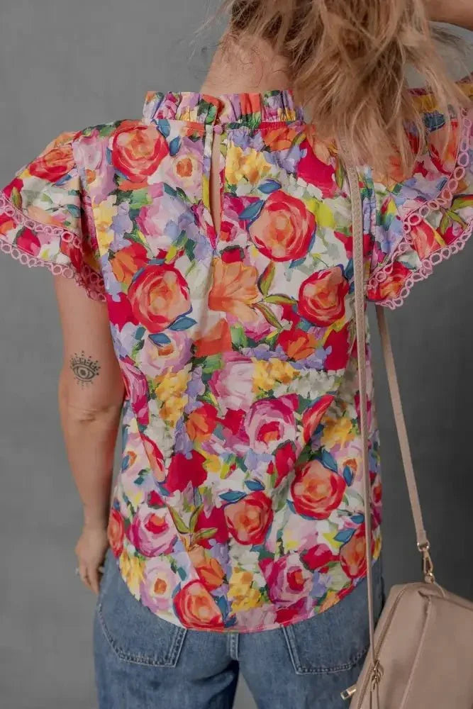 Lace Trim Ruffle Cap Sleeve Floral Blouse - Update AvenueTrendsi100100576154597100100576154597680a55e8 - aac6 - 45a1 - 8d95 - c19a0d1f85d8 - MaxFloral