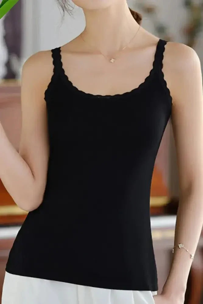 Lace Trim Scoop Neck Cami Top - Update AvenueTrendsi100100995481321100100995481321ce604f0e - f2f6 - 48b6 - 98dd - f44e7f5e0488 - Max - OriginBlack
