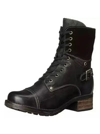 Lace - Up Block Heel Boots - Update AvenueTrendsi100600657721917100600657721917Lace - Up Block Heel BootsChocolate