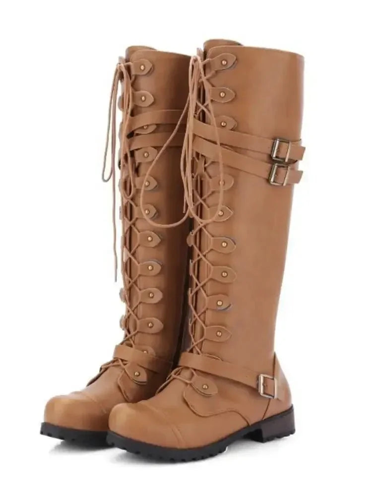 Lace - Up Boots with Buckle Straps - Update AvenueTrendsi100600450609742100600450609742Lace - Up Boots with Buckle StrapsYellow