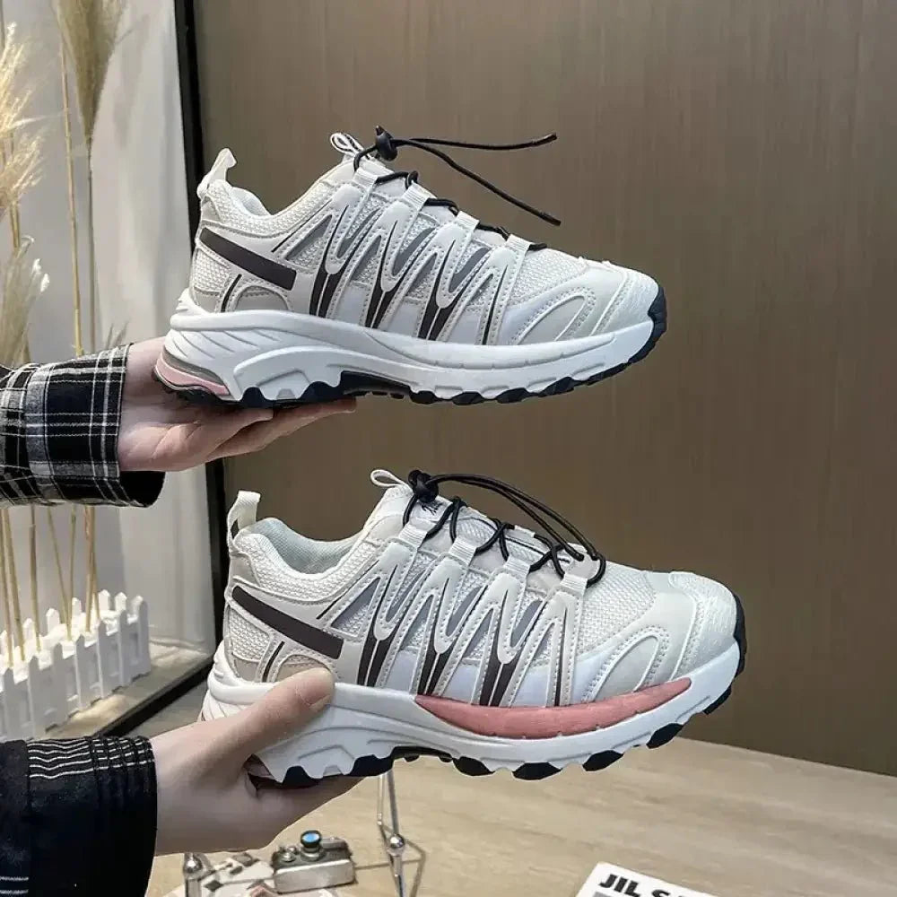 Lace - Up Mesh Platform Athletic Shoes - Update AvenueTrendsi100600010057583100600010057583Lace - Up Mesh Platform Athletic ShoesWhite