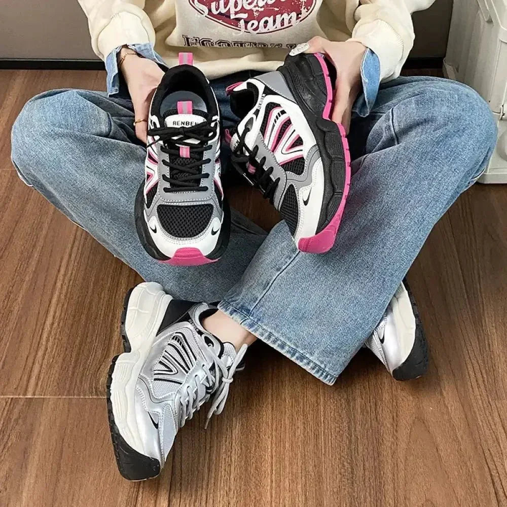 Lace - Up Platform Athletic Shoes - Update AvenueTrendsi100600783841974100600783841974Lace - Up Platform Athletic ShoesHot Pink