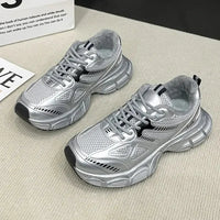 Lace Up Platform Athletic Shoes - Update AvenueTrendsi100600850151403100600850151403Lace Up Platform Athletic ShoesSilver