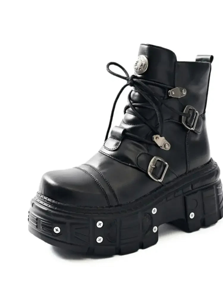 Lace Up Platform Boots