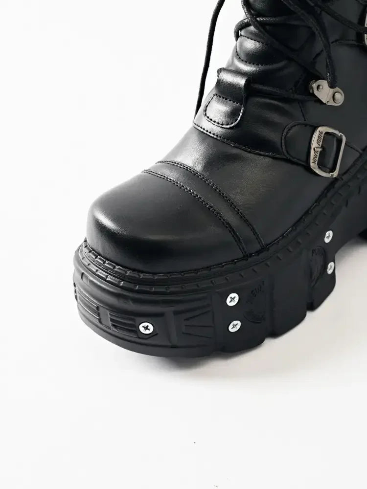 Lace Up Platform Boots