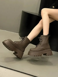 Lace Up Platform Boots