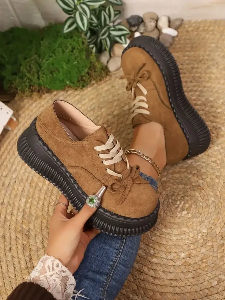 Lace Up Platform Loafers