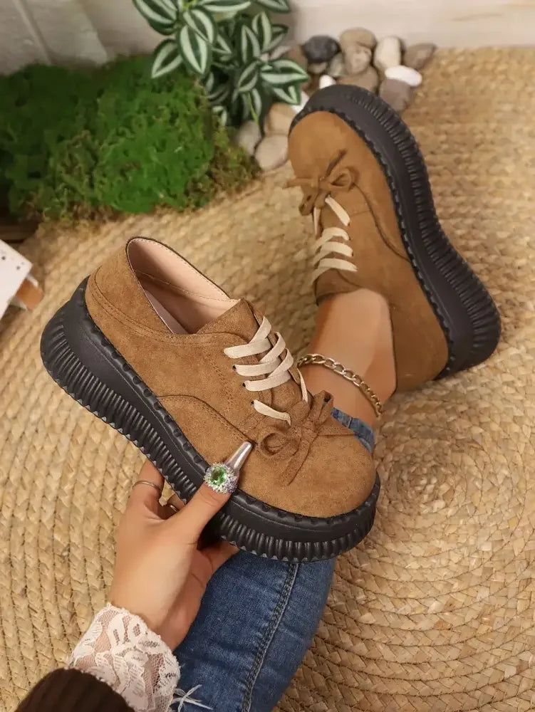 Lace Up Platform Loafers