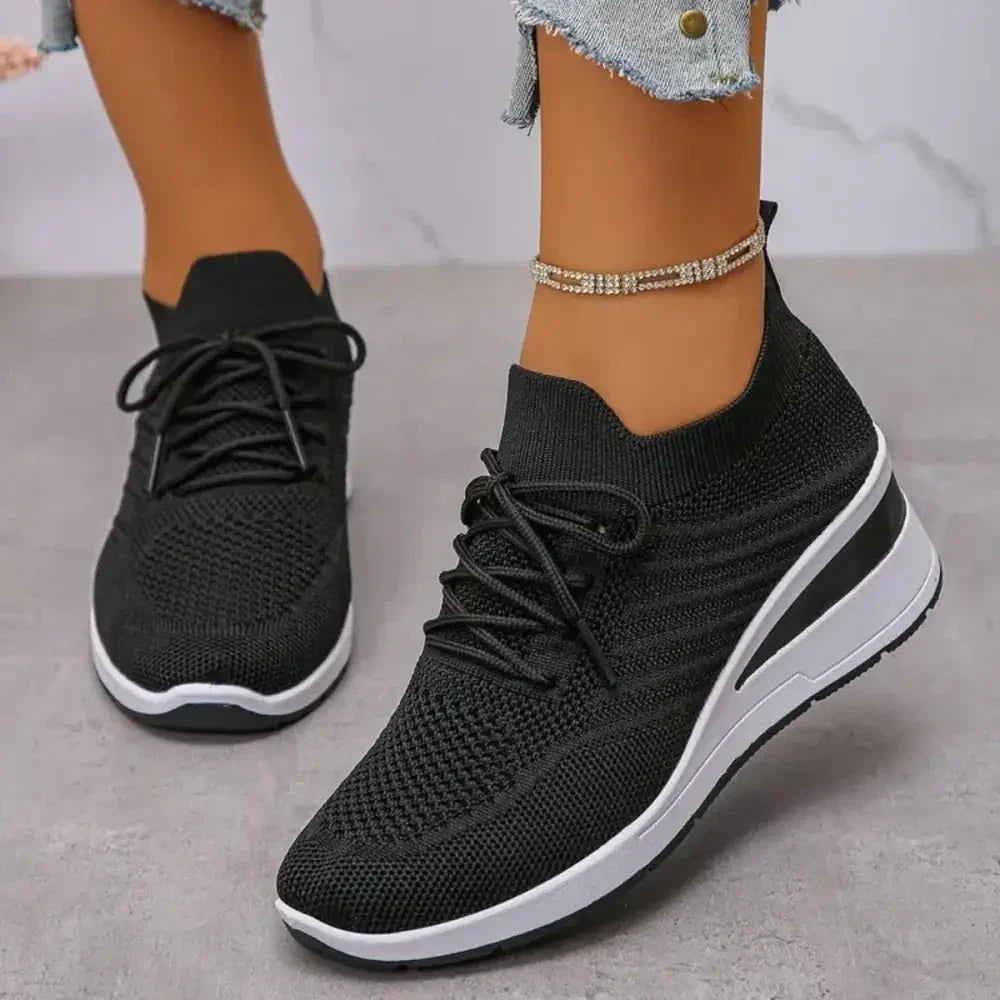 Lace Up Wedge Athletic - Update AvenueTrendsi100600130879287100600130879287Lace Up Wedge AthleticBlack