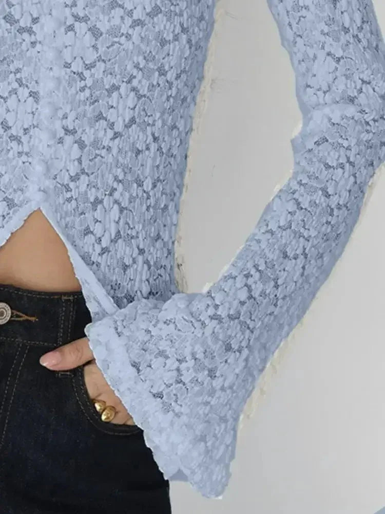 Lace V - Neck Flare Sleeve T-Shirt - Update AvenueT-ShirtsTrendsi10010015147419110010015147419195c0b7cb - 0660 - 42b0 - 97cb - 4e941cdb375c - Max - OriginLight Blue