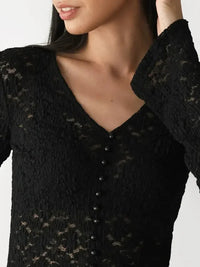 Lace V - Neck Flare Sleeve T-Shirt - Update AvenueT-ShirtsTrendsi1001001514765811001001514765816106ad04 - f03c - 4e9f - 9a07 - b0a216697386 - Max - OriginIvory