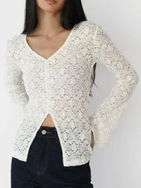 Lace V - Neck Flare Sleeve T-Shirt - Update AvenueT-ShirtsTrendsi100100151476581100100151476581c223c28b - 5843 - 4fe5 - aa56 - 2ed01acbb336 - Max - OriginIvory