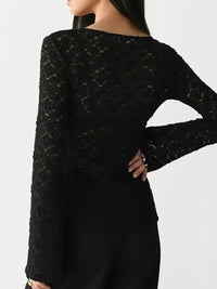 Lace V - Neck Flare Sleeve T-Shirt - Update AvenueT-ShirtsTrendsi1001001514769281001001514769281ed0ec71 - a3b7 - 4a71 - a661 - 9a3032b2e7cb - Max - OriginBlack
