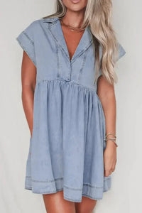 Lapel Neck Cap Sleeve Denim Babydoll Dress - Update AvenueDenim Dresses & SkirtsTrendsi10010031554646810010031554646864bc7645 - 6906 - 4960 - be8b - a4a73c4ce197 - MaxMedium