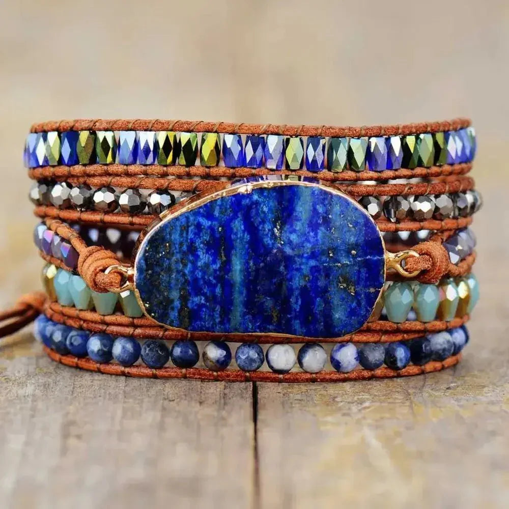 Lapis Lazuli Layered Bracelet - Update AvenueBraceletsTrendsi100500236181273100500236181273Lapis Lazuli Layered BraceletRoyal Blue