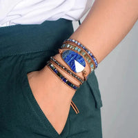 Lapis Lazuli Layered Bracelet - Update AvenueBraceletsTrendsi100500236181273100500236181273Lapis Lazuli Layered BraceletRoyal Blue