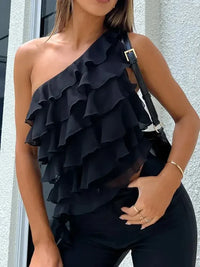 Layered Ruffled One Shoulder Tank - Update AvenueFestival VibesTrendsi1001002053751301001002053751305ce431f1 - 17dd - 4a50 - b592 - 179ea97ee580 - MaxBlack