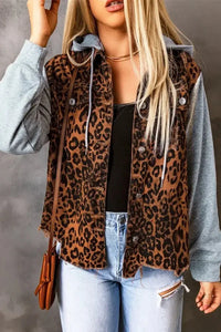 Leopard Distressed Drawstring Hooded Denim Jacket - Update AvenueTrendsi1001008871535291001008871535294eac99c1c20743be83647ebeb9010056 - MaxLeopard
