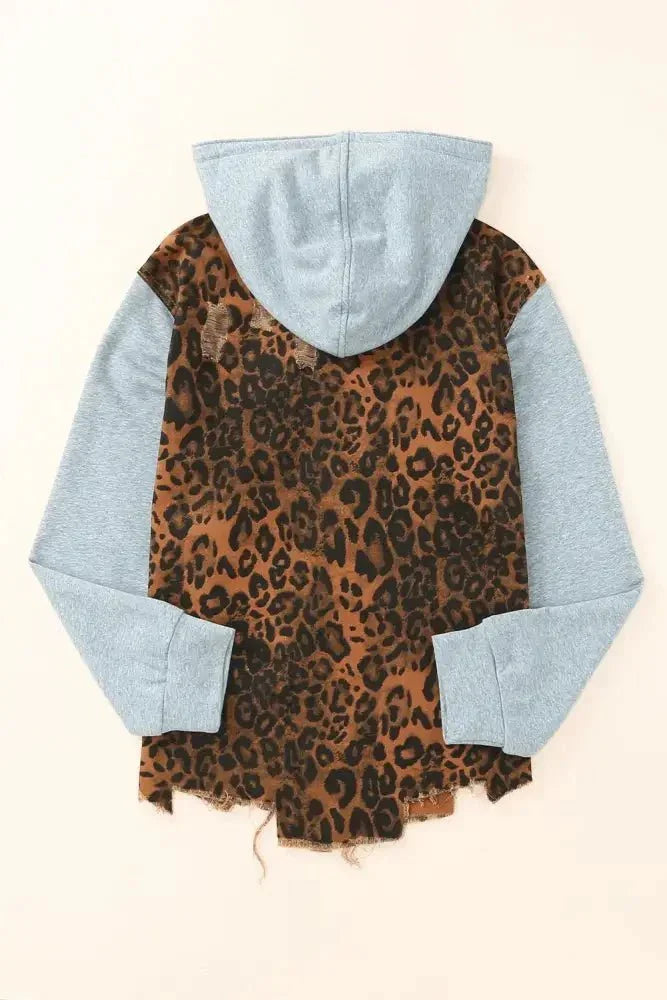 Leopard Distressed Drawstring Hooded Denim Jacket - Update AvenueTrendsi100100887153529100100887153529a90966de3a4149b08cc32ae8bcbe5a16 - MaxLeopard