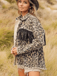 Leopard Fringe Detail Collared Neck Denim Jacket - Update AvenueTrendsi1001005549290411001005549290410ef16b0581114ef9b582dc278ad4822a - MaxLeopard