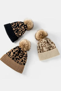 Leopard Pom - Pom Cuffed Beanie - Update AvenueTrendsi100100598498176100100598498176Leopard Pom - Pom Cuffed BeanieBlack