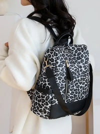 Leopard Print Backpack Bag