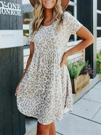 Leopard Round Neck Short Sleeve Mini Tee Dress - Update AvenueEffortless Elegance: DressesTrendsi10010016936192010010016936192035e52e9f - 2cbd - 40eb - b46e - 55c2f1e0a1f3 - Max - OriginLeopard
