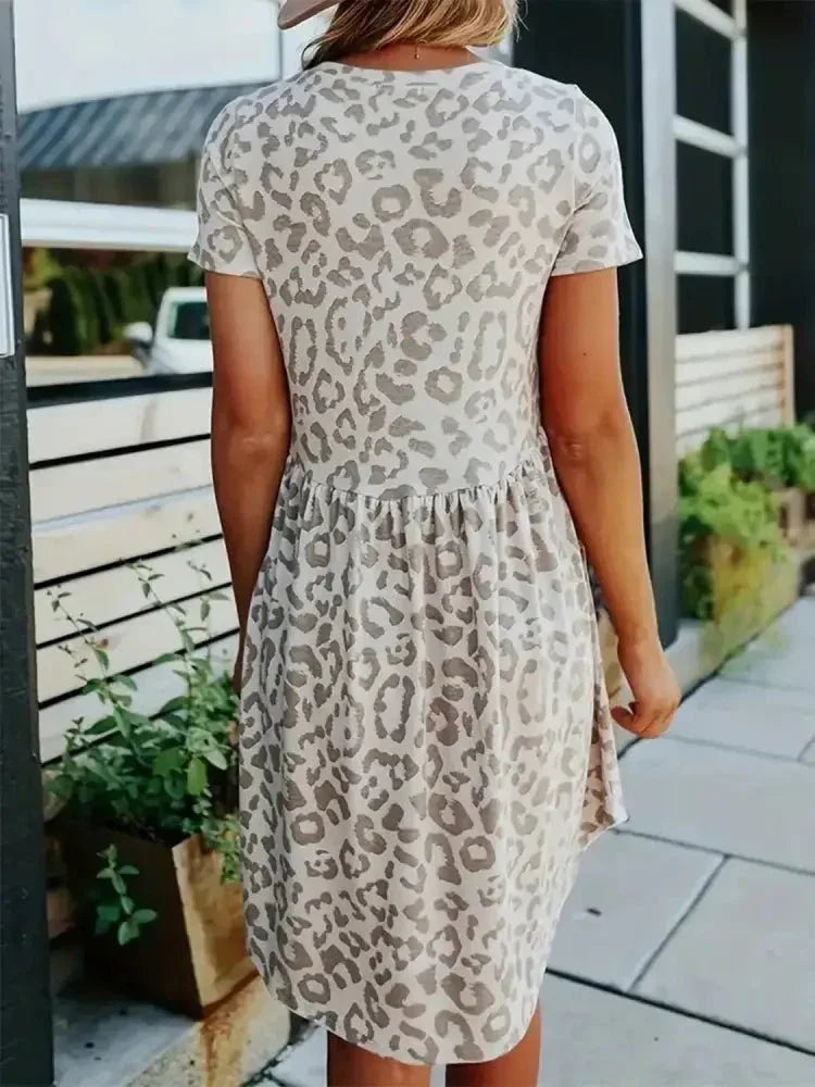 Leopard Round Neck Short Sleeve Mini Tee Dress - Update AvenueEffortless Elegance: DressesTrendsi10010016936192010010016936192061834eda - 51d6 - 475e - 822b - 7e01ec845cbc - Max - OriginLeopard
