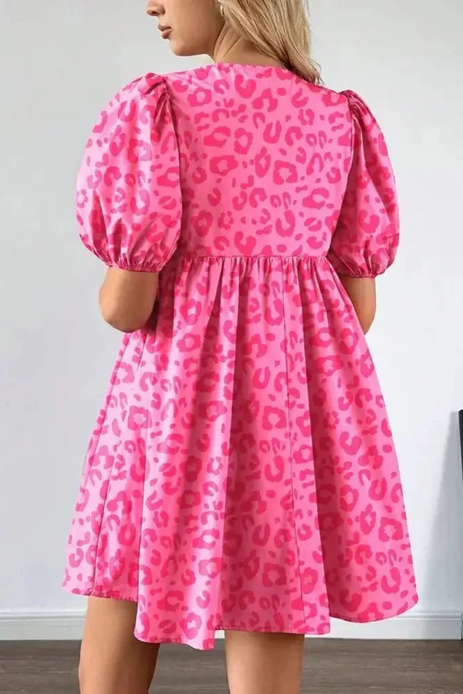 Leopard Tie Front Puff Sleeve Dress - Update AvenueTrendsi100100087361679100100087361679c7ec21c2 - 7261 - 4c6c - 8569 - 8a2550b937ff - Max - OriginHot Pink