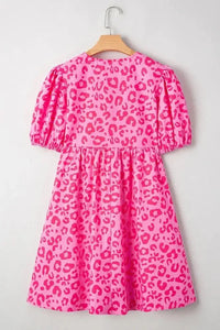 Leopard Tie Front Puff Sleeve Dress - Update AvenueTrendsi1001000873616791001000873616799c7ef978 - 6ee6 - 4e9e - 8cce - 34becd09ae86 - Max - OriginHot Pink
