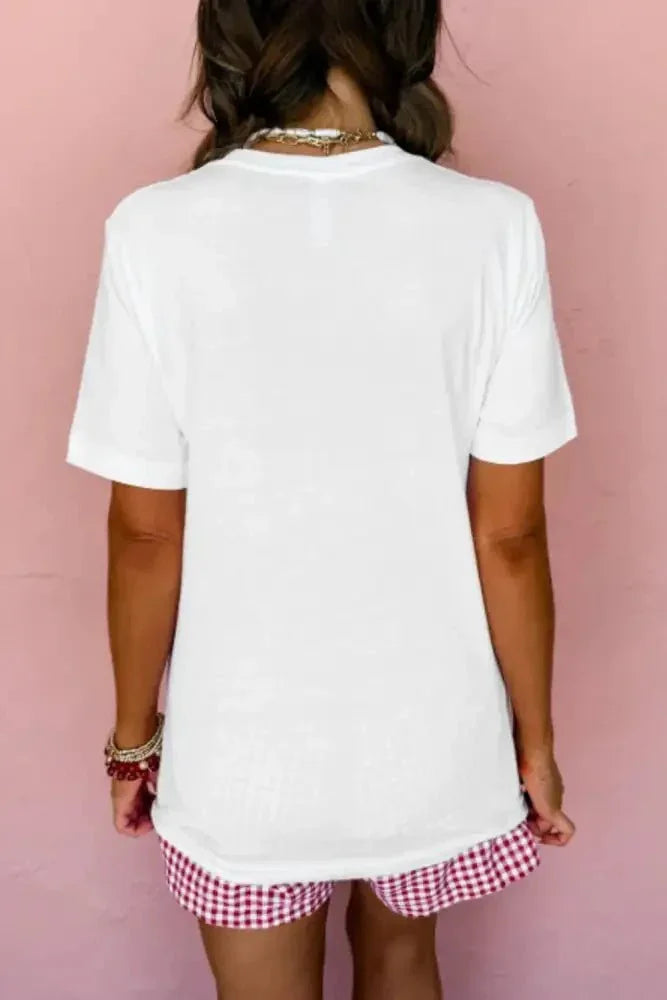 Letter Graphic Round Neck Short Sleeve T-Shirt - Update AvenueT-ShirtsTrendsi100100041411012100100041411012218225f6 - 03fe - 4e0c - 89c1 - 304496c6035f - Max - OriginWhite