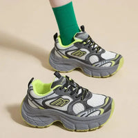 Letter Lace - Up Round Toe Athletic Shoes - Update AvenueTrendsi100600278997770100600278997770Letter Lace - Up Round Toe Athletic ShoesNeon Yellow