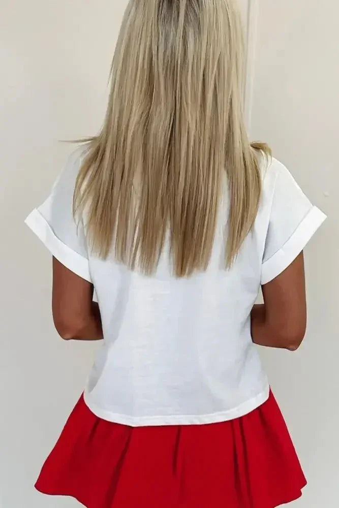 Letter Round Neck Short Sleeve T-Shirt - Update AvenueFestival VibesTrendsi10010026922109810010026922109832e96595 - 8dfa - 4719 - bd94 - 68140ceccfa6 - MaxWhite