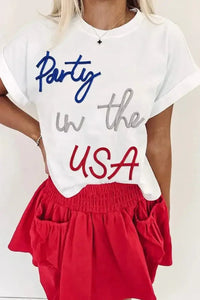 Letter Round Neck Short Sleeve T-Shirt - Update AvenueFestival VibesTrendsi1001002692210981001002692210989c930e49 - 7d1c - 40eb - 94fa - 62219415fab7 - MaxWhite