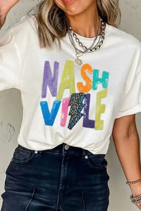 Lightening NASHVILLE Sequin Round Neck T-Shirt - Update AvenueFestival VibesTrendsi10010091723413110010091723413191af268e - 75c2 - 453d - be20 - 1ff3395db421 - MaxWhite