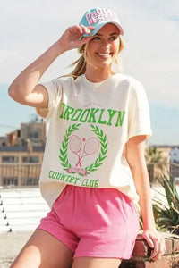 Lime 'N' Chili Brooklyn Graphic Round Neck Short Sleeve Top - Update AvenueT-ShirtsTrendsi100100545201840100100545201840114ed6633fd84d039049f4f79f897668 - Max - OriginCREAM