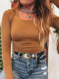 Long Sleeve Crop T-Shirt - Update AvenueT-ShirtsTrendsi10010005479137110010005479137134c6980e - f106 - 47c4 - afe5 - 2c37f69bba09 - Max - OriginCamel