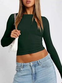 Long Sleeve Cropped T-Shirt - Update AvenueT-ShirtsTrendsi100100088829955100100088829955ecaf9169 - ce5a - 4239 - a1a5 - e69d374172e9 - Max - OriginCow Print