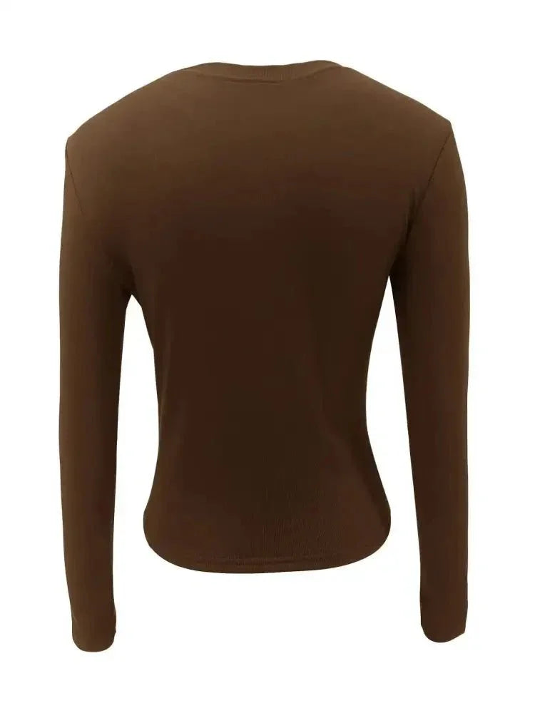 Long Sleeve Fitted T-Shirt - Update AvenueT-ShirtsTrendsi100100385231403100100385231403e5ae7e51 - 4bcd - 4e20 - 80e6 - 3f95b4022da9 - Max - OriginChocolate