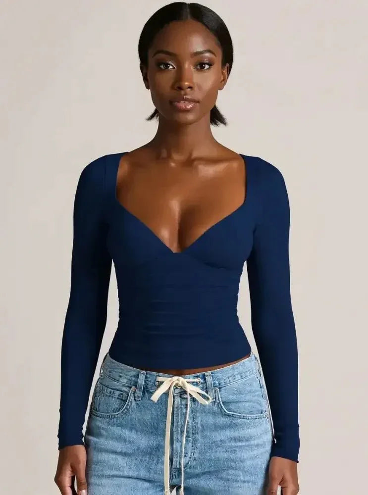 Long Sleeve Fitted T-Shirt - Update AvenueT-ShirtsTrendsi100100702261657100100702261657df2269a6 - 3205 - 4fd6 - 8be7 - c80f688ee0a5 - Max - OriginNavy Blue