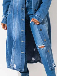 Long Sleeve Raw Hem Denim Jacket - Update AvenueTrendsi100100178080816100100178080816ef771b59f3b54b898cdbdc0cae4d7e15 - MaxMedium