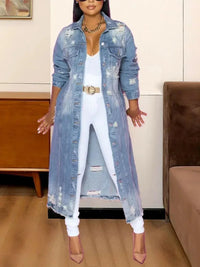 Long Sleeve Raw Hem Denim Jacket - Update AvenueTrendsi100100178083334100100178083334fe2861a2e53644e28880f12670dd0411 - MaxLight