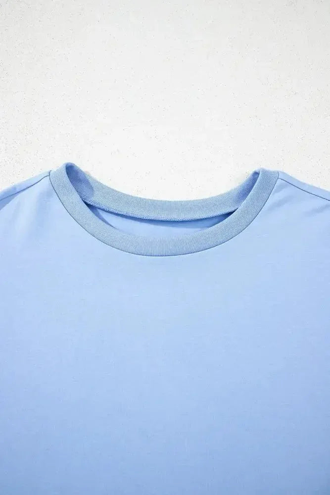 Loose Half Sleeve Hi Low Hem T Shirt - Update AvenueT-ShirtsTrendsi1001005707280191001005707280197364de5b - 0997 - 43a9 - 9eca - e15165f27a14 - Max - OriginLight Blue