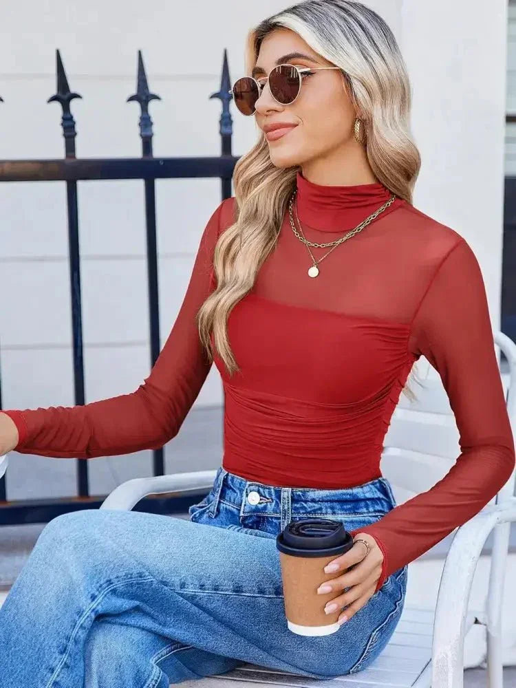 Lovelet Mock Neck Long Sleeve Top - Update AvenueFestival VibesTrendsi1001007026458901001007026458908b8272f3 - e1cd - 4ae2 - 8359 - 8ac0bc3c2c54 - MaxDeep Red