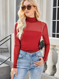 Lovelet Mock Neck Long Sleeve Top - Update AvenueFestival VibesTrendsi100100702645890100100702645890fc759bb7 - 596c - 4065 - 8d49 - bde94831701d - MaxDeep Red