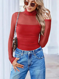 Lovelet Mock Neck Long Sleeve Top - Update AvenueFestival VibesTrendsi100100702645890100100702645890120dee44 - 47b4 - 400d - a264 - f440adb76ec2 - MaxDeep Red