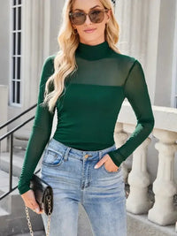 Lovelet Mock Neck Long Sleeve Top - Update AvenueFestival VibesTrendsi100100702648081100100702648081e24286b0 - fbaf - 4beb - 9ce6 - 2d3200abcec7 - MaxDark Green