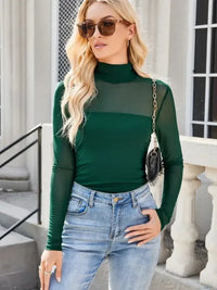 Lovelet Mock Neck Long Sleeve Top - Update AvenueFestival VibesTrendsi10010070264808110010070264808176cd0eac - c943 - 4eb8 - 9758 - c344c4e6aed8 - MaxDark Green